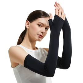 Biutee Sunscreen Cover, Arm Cover, UV Protection, Cooling Sensation, UPF 50+, UV Protection, Sweat Absorbent, Quick Drying, Antibacterial, Odor-Resistant, Anti-Slip, UV Gloves, Arm Guard, Arm Warmer,