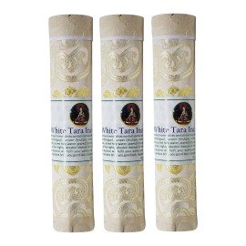 Handmade Nepal Natural Tibetan White Tara Stick Incense Set 3 Natural Fragrance Aromatic Eco-Friendly 8-Inches Longcolor: Natural, scent: Natural