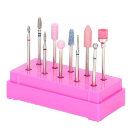 ZJchao 10Pcs Juego de Brocas para Uñas, Manicura y Pedicura Eléctricas Profesionales Máquina de Pulido, Juego de Cabezales de Molienda de Archivos Manicura