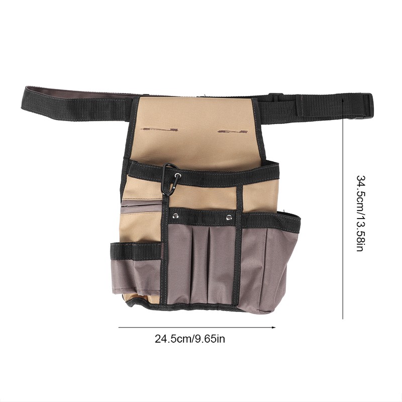 Multifunctional Adjustable 10 Pockets Portable Garden Tool Holder Waist Bag