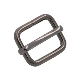 Wuuycoky - Barra deslizante de metal de 2 cm de longitud interior, con forma de alambre, con forma de alambre, color opcional, Color de la pistola, 15 piezas, Inner length:0.8",Inner width:0.6"