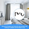 Black Curtain Rod Bracket, 3Pcs Double Curtain Rod Bracketsheavy Duty