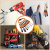 Threlaco 36 Pcs Bit Holder Keychain, 1/4 3/8 1/2 Socket