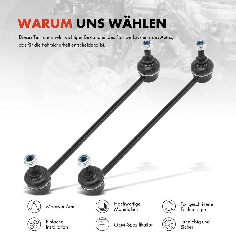 Frankberg 2 x Coupling Rods Compatible with C8 EA EB