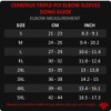CERBERUS Strength Three Layer Elbow Wraps (L), Red