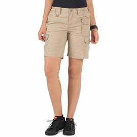 5.11 Tactical Women's Cargo Shorts, Taclite Pro 9" Ripstop, 6-Pockets, TDU Khaki, Waist Size 6, Style 63071ABR