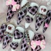 Black Gyaru Cosplay Handmade Nail Tips - Ballerina / 블랙