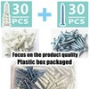 Ansoon Plastic Self Drilling Drywall Anchor with Screws Kit -