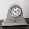 De Walden 10th Wedding anniversary couple gift Engraved Grey Mantel
