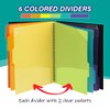 H4D 12 Pocket Poly Project Organizer, Spiral Multi Pocket Folder