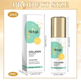 Golden Collagen Cream, 50 g Golden Collagen Anti-Wrinkle Cream, Skin Firming Cream for the Face, Golden Collagen Korea Cream, Extended Deep Hydration for Improved Strength (White 3)