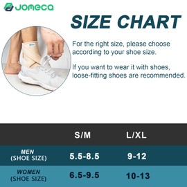 JOMECA Upgraded Drop Foot Brace for Walking with Shoes - Dual Forefoot Support Plates Adjustable Soft AFO, Foot Drop, TBI, ALS, MS, Bone Fracture, Fits Women & Men FSA/HSA (Beige Left, L/XL)