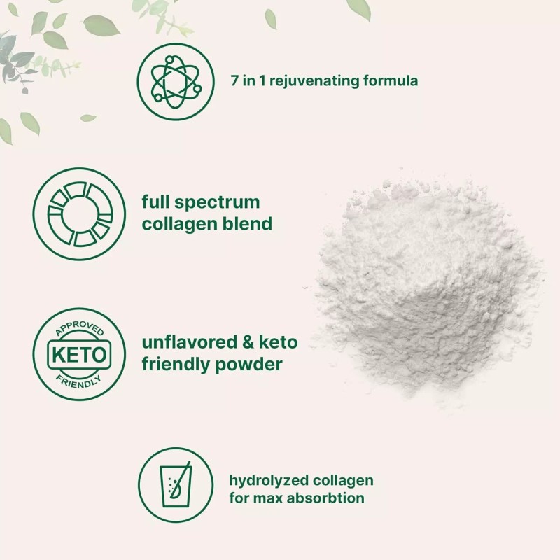 Eocute US Multi Collagen Peptides Powder-Hydroly - 2 lbs