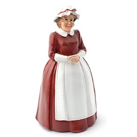 Melody Jane Dolls House Mother Christmas Mrs Santa Claus Miniature 1:12 People Resin Figure