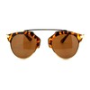 Designer Fashion Sunglasses Super Retro Top Bar Aviator Unisex Tortoise