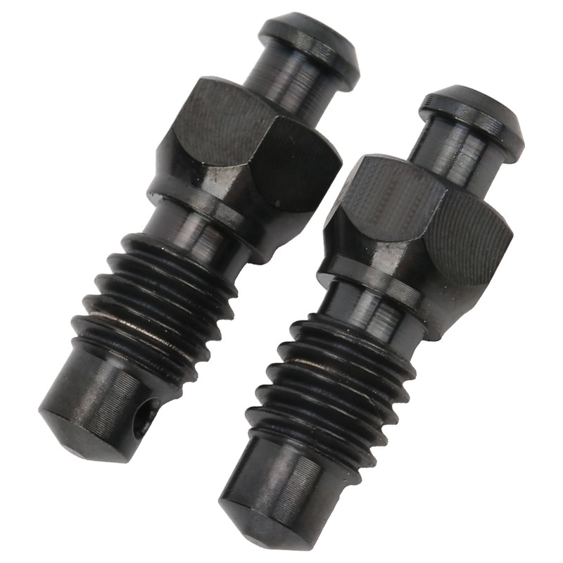 2Pcs Disc Brake Bleeder Screw Titanium Alloy M6 Rust Resistance