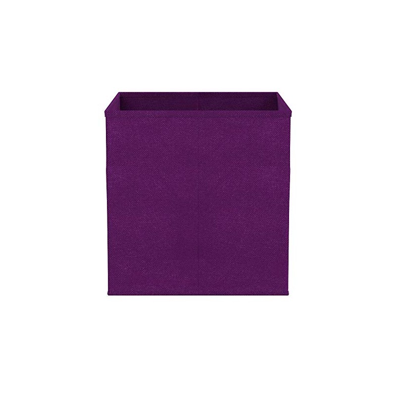 Zeller Storage Box, Microfiber, Purple, 28 x 28 x 28