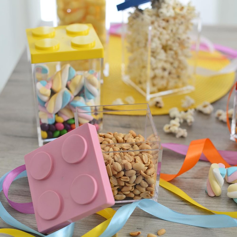 omada Design Confetti or candy container, Brick type, in transparent
