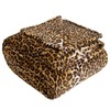 Edenleaf Fleece Queen Size Blanket, Super Soft Cozy Leopard Print