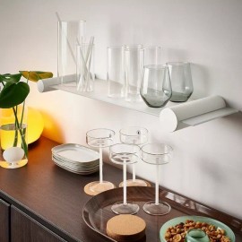 IKEA VARMBLIXT Glass Shelf Frosted Glass/white  27 1/2" 505.300.02