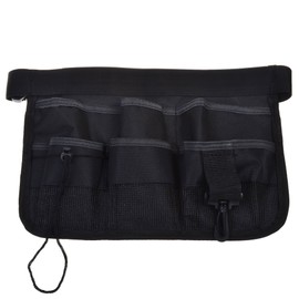 COSMOS Black Color Multi-function Utility Waist Tool Kit Apron Bag Pouch Case Organizer with Adjustable Waist Strap