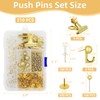 Gold Push Pins Set, 310 Pcs Decorative Thumb Tacks for
