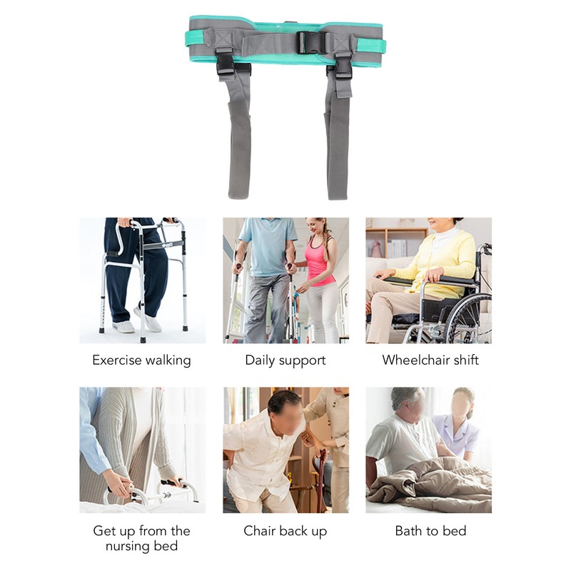Transfer Belt Gait Lifting Assist Device with Loops Medical Nursing