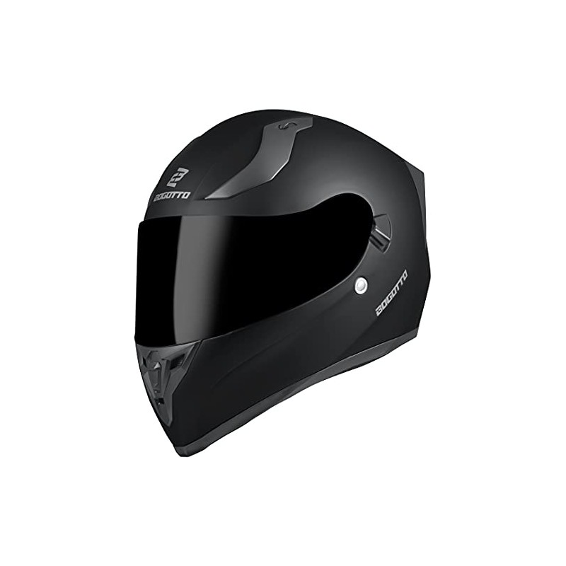 Bogotto H128 Solid Helmet, Black, XS | Anti-fog