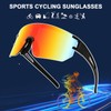 WANWAN Men Women Cycling Sunglasses, 80s Sport Baseball Mirrored Sun