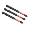 Sealey 3pc 75mm Phillips #2 Impact Power Tool Bit Set