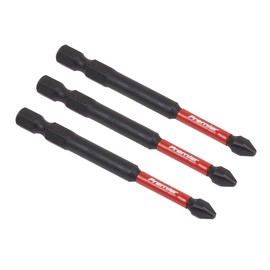 Sealey 3pc 75mm Phillips #2 Impact Power Tool Bit Set - AK8255