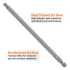 sourcing map 2pcs Ball End Hex Screwdriver Bit 6mm (H6.0)