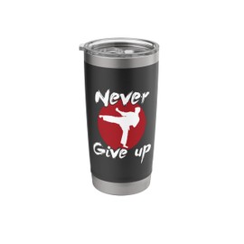 Karate Kung Fu Travel Mug 20oz Martial Arts Cup Stainless Steel Insulated Tumbler