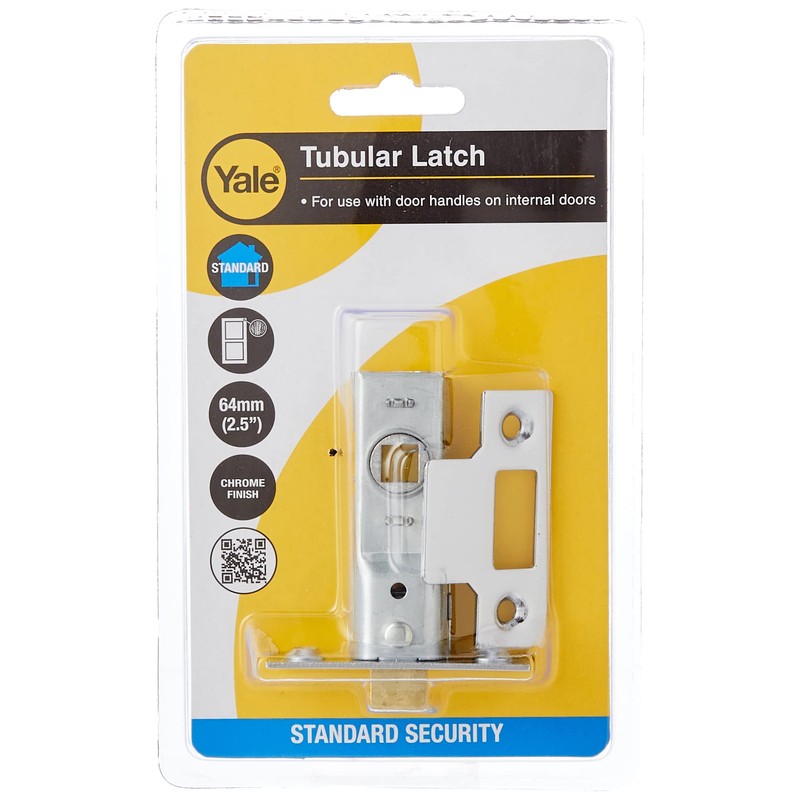 Yale Locks PM888ZP25 Mortice Latch 64mm 2.5-inch - Zinc Plated