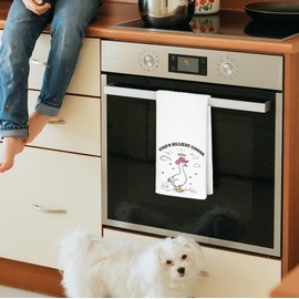 JINYO Gods Silliest Goose Kitchen Towels, Funny Goose Hand Towels for Bathroom, Goose Gifts Dish Towels Tea Towels for Kitchen, Christian Gifts, Goose Bathroom Kitchen Decor, 16x24 Inch