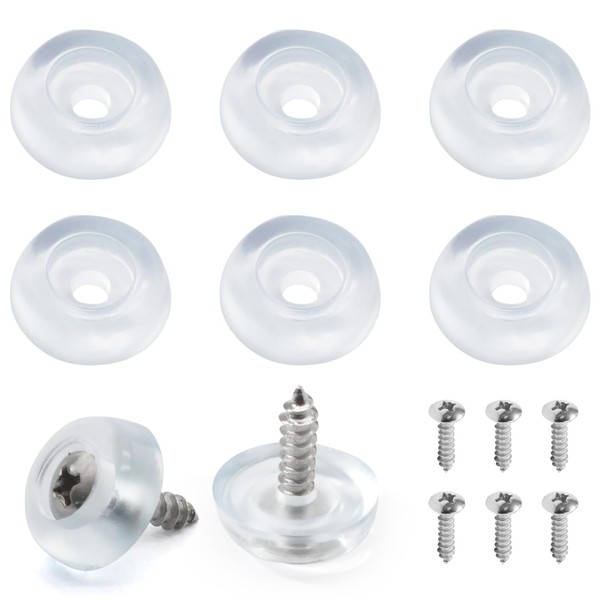 Bonsicoky 50 Pcs Round Clear PVC Feet Pads, Cutting Board