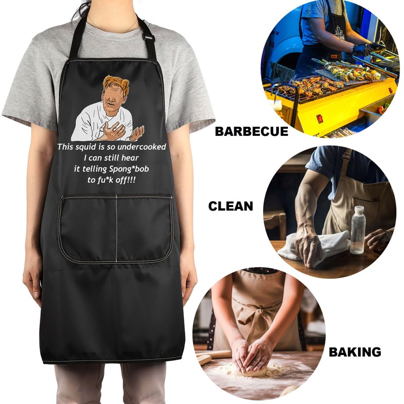 JNIAP Chef Ramsay Kitchen Apron Cooking TV Show Inspired Gifts