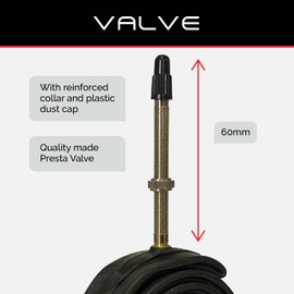 PAIR 700c Baldwins Cycle/Bike Inner Tubes 700 x 25c to 32c (Fits any 25c 28c, 30c, 32c Tyre) 60mm Extra Long Presta/French Type Valves (Pack of 2)