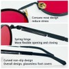 Inlefen Round Vintage Men's Metal Circle Sunglasses Women Men Sunglasses