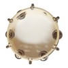 8 Inch Tambourine Handbell Hand Drum with Double Row Jingles