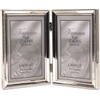 Lawrence Frames Bead Border Design, 4x6 Double, Silver