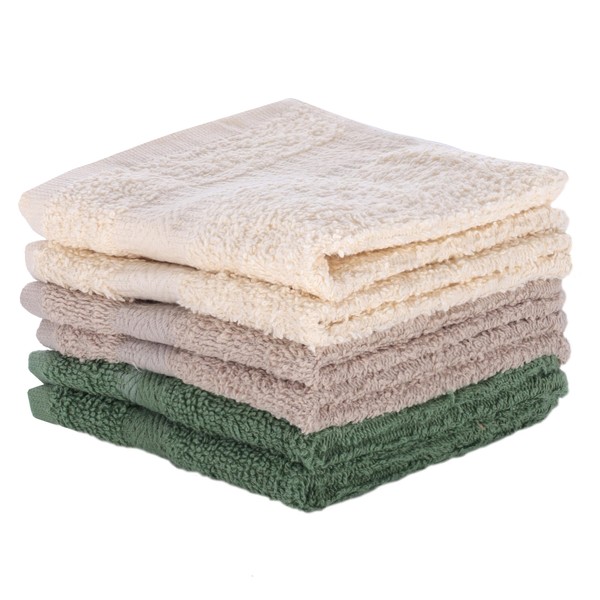 MARGARET PICKENS Set of 6 Face Cloths Bath Towels 30
