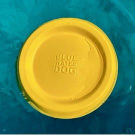 Bluewater Dog Frisbee, Floating, Waterproof, Lightweight, Durable Foam, Aerodynamic Disc for Medium and Large Dogs - Frisbee for Fetch, Catch, Dock Diving, Play, 8.5” (Yellow)