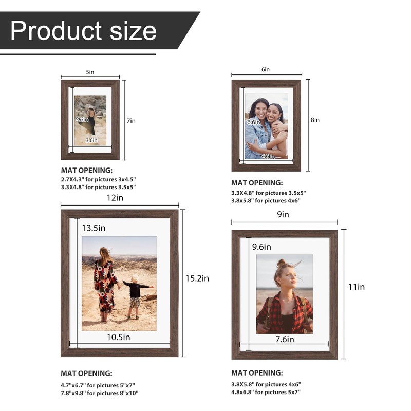 Egofine Picture Frame Set 12 Pack, Picture Frames Collage Wall