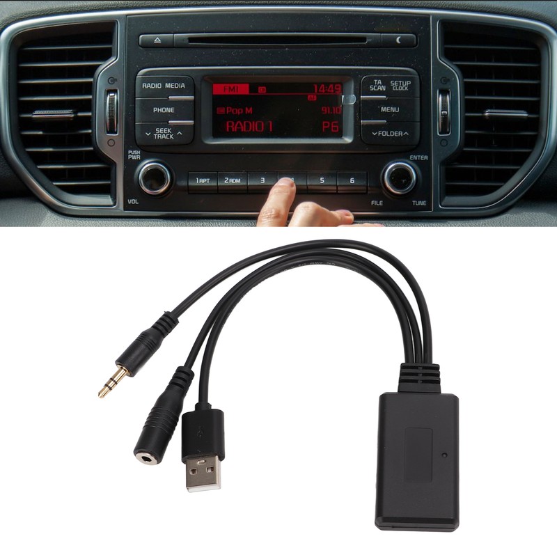 Professional Car Bluetooth 5.0 Aux in Cable USB Adapter with