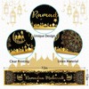 Ramadan Mubarak Table Runner, Ramadan Decorations for Home Table Black