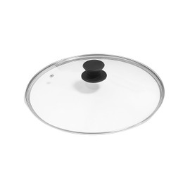 luvilly1Pack 8 Inch Tempered Glass Lid, Stainless Steel Rim Frying Pan Cover 8 Inch Wok Lid, Durable Frying Pan Lids for Cooking/Professional Chefs