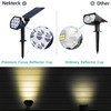 Nekteck Solar Lights Outdoor,10 LED Landscape Spotlights Solar Powered Wall