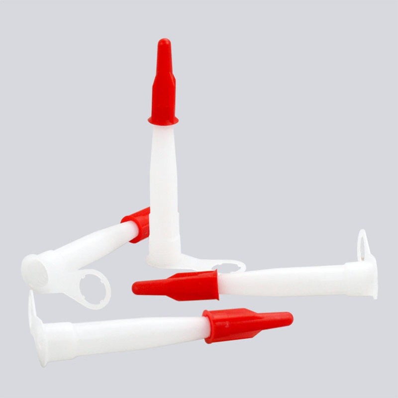 Caulk Nozzle Tip Tool,6X Caulking Tube Nozzle Tips | Red
