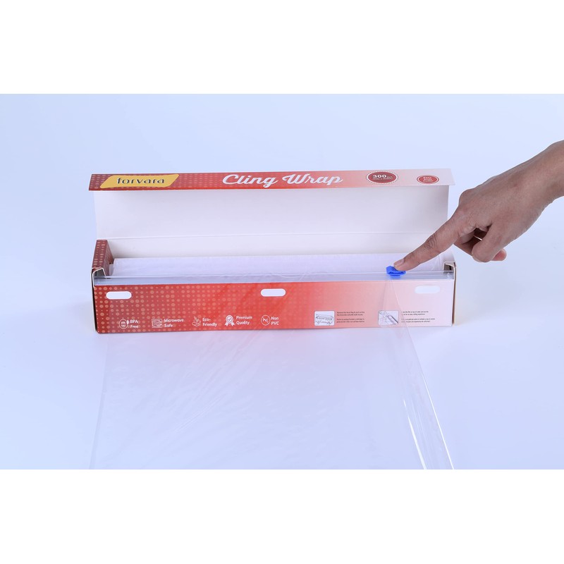 Forvara Cling Wrap Non-PVC Plastic Wrap for Food - 300